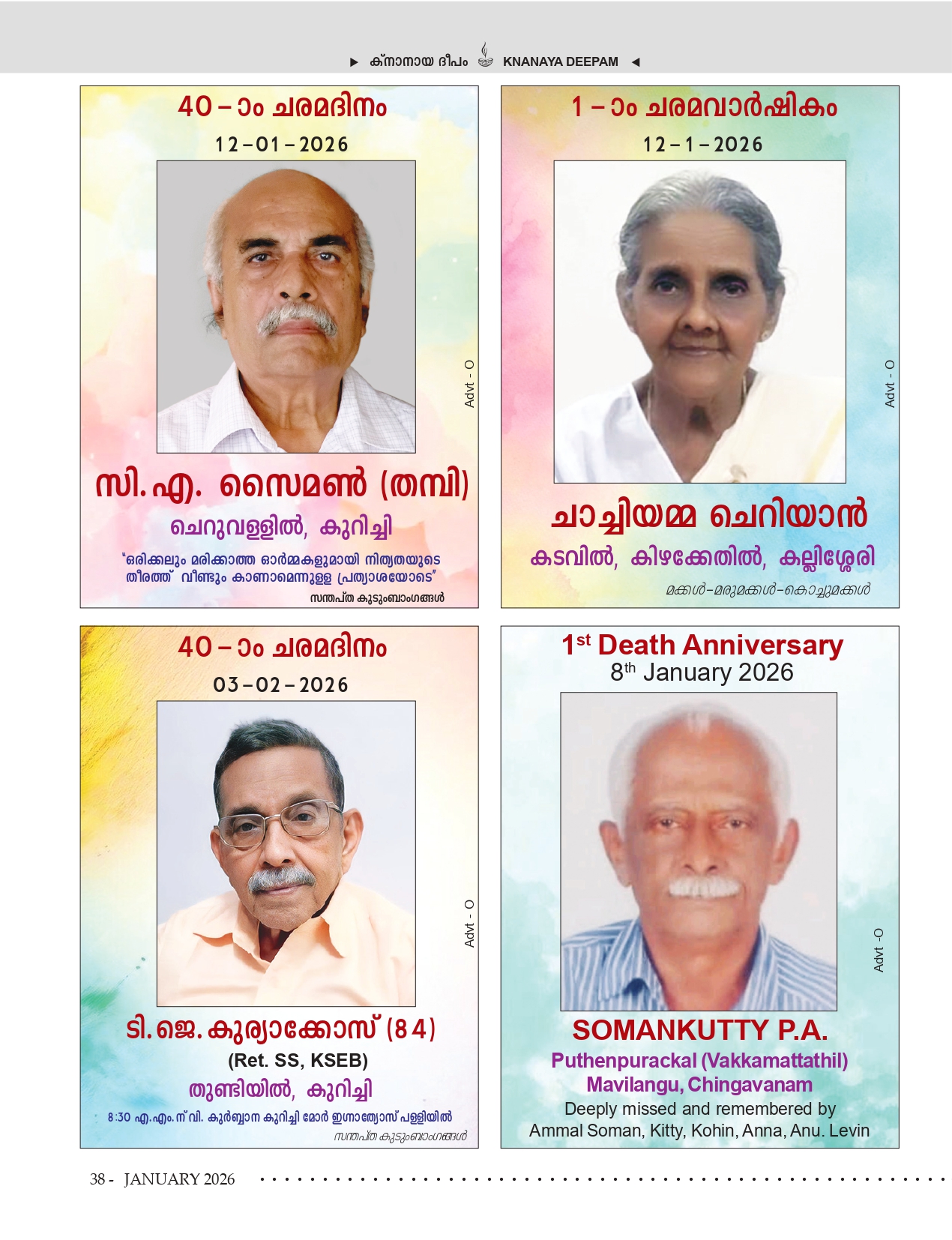 Death Anniversaries